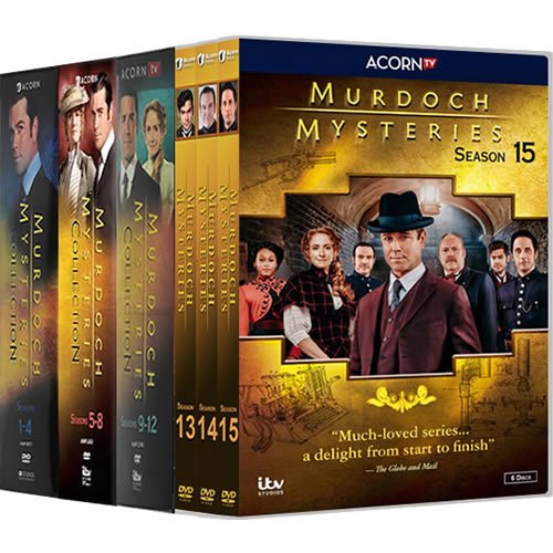 Murdoch Mysteries Complete Series 1-15 DVD Set  (70-Disc 2008-2022)