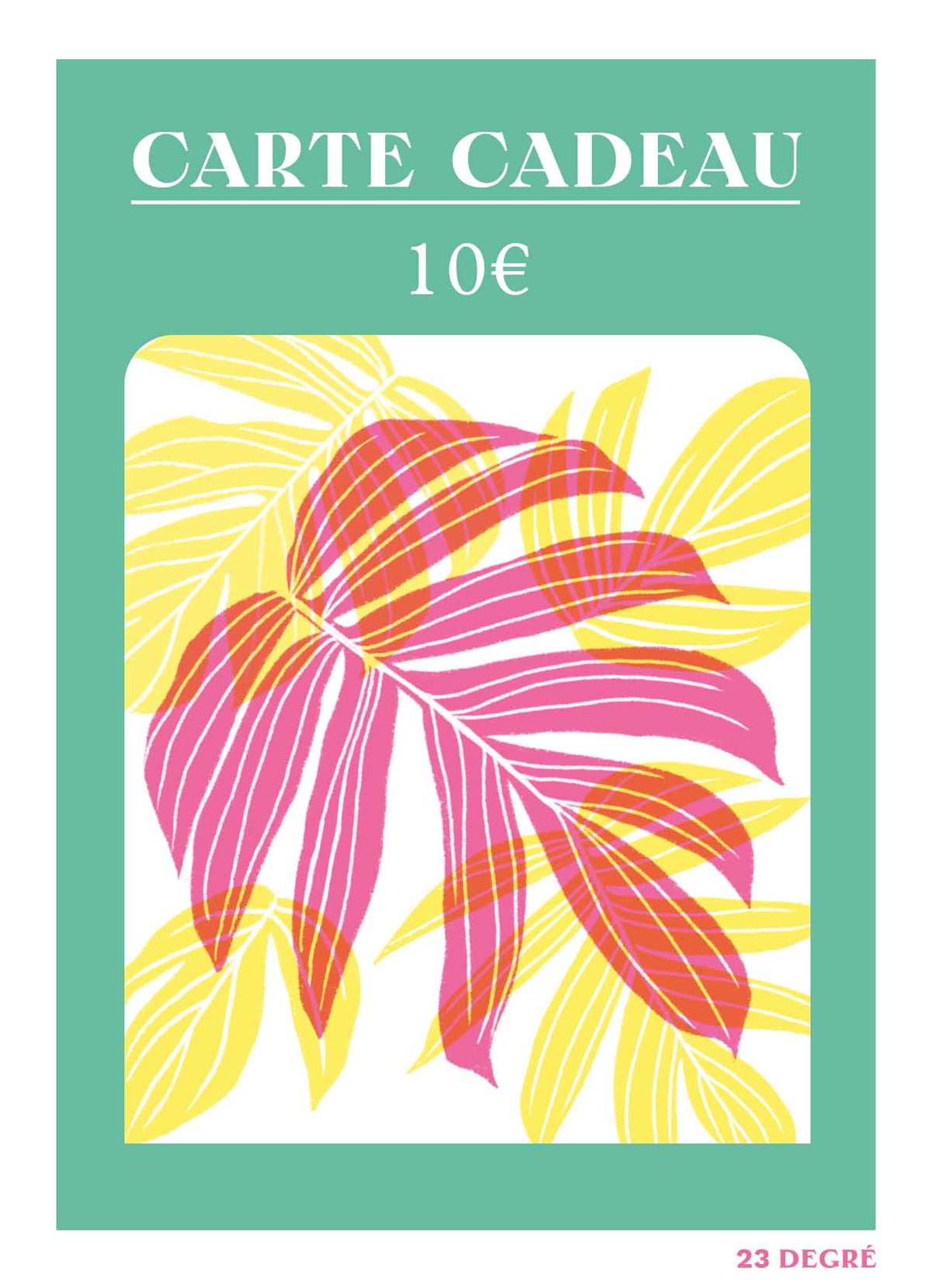 · Carte — Cadeau 23 Degré |