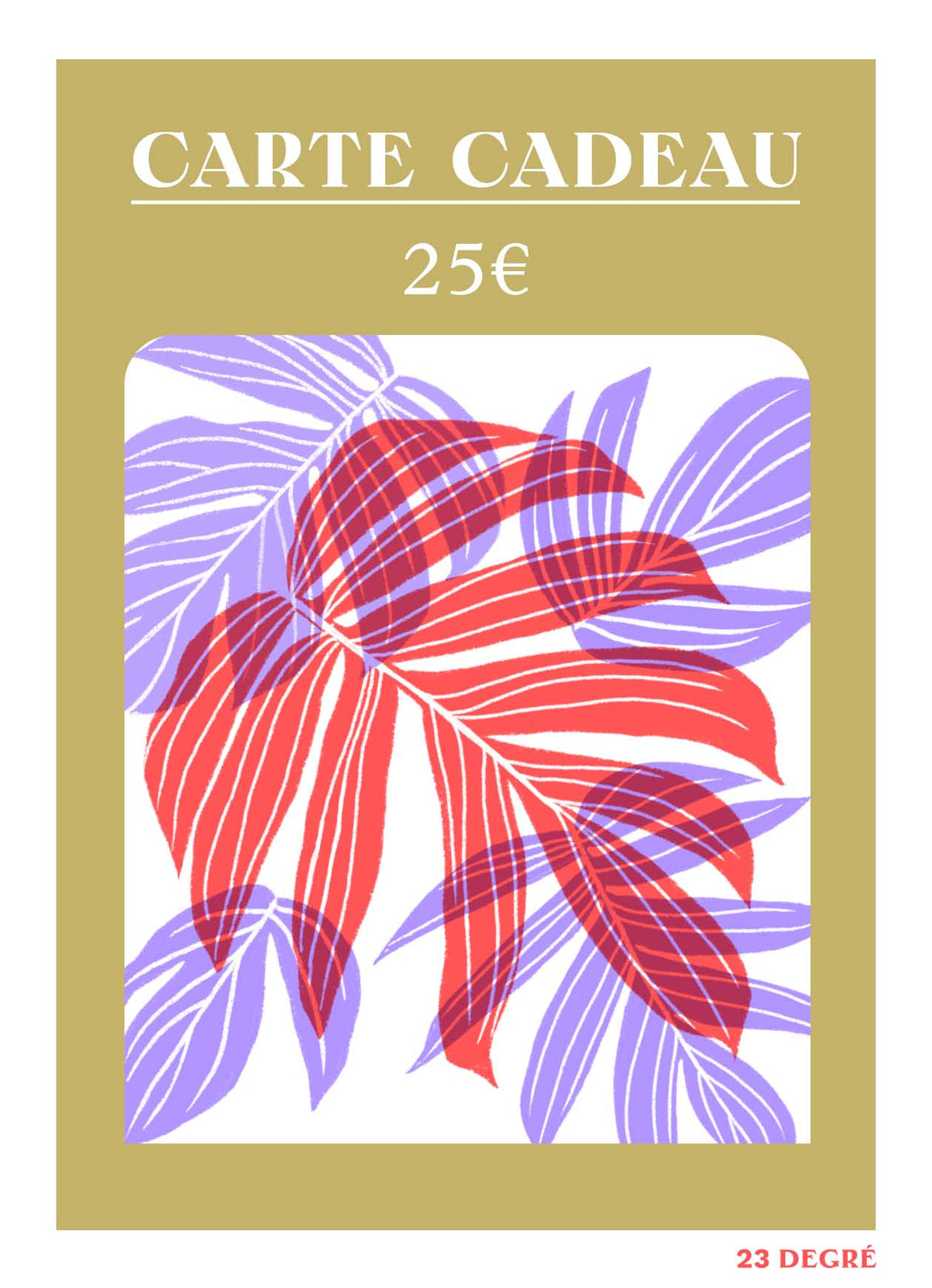· Carte — Cadeau 23 Degré |
