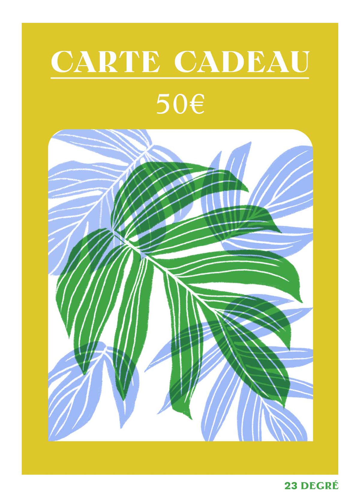 · Carte — Cadeau 23 Degré |